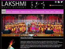 Tablet Screenshot of lakshmidanceacademy.com